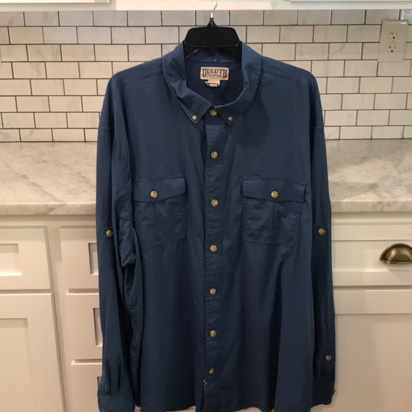 Duluth Trading Co Other - Duluth Trading Company Shirt Mens Size 3XL Blue Button Up Long Sleeve